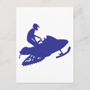 Postal Snowmobiler/Navy Blue Sled