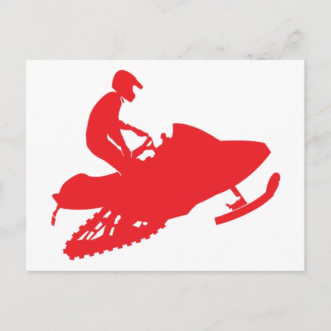 Postal Snowmobiler/Red Sled (Anverso)