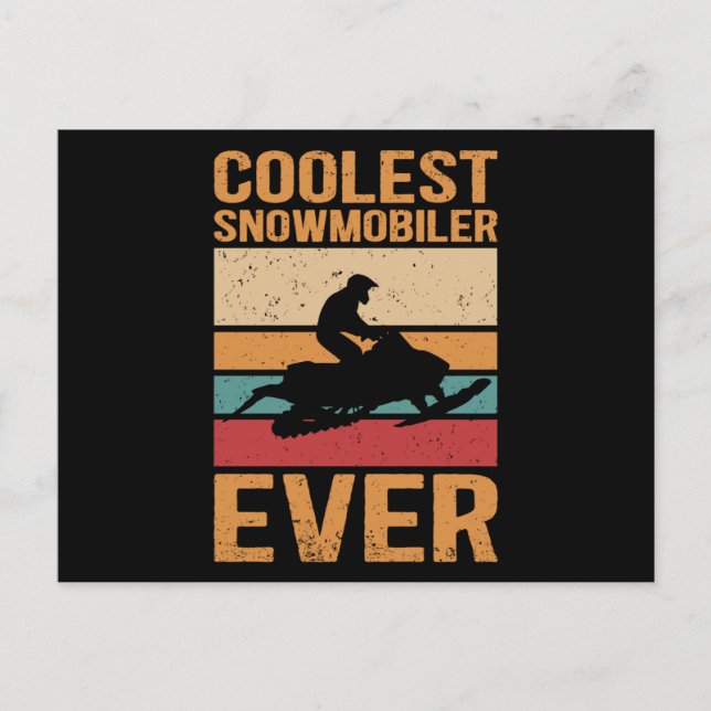 Postal Snowmobiling Coolest Snowmobiler (Anverso)