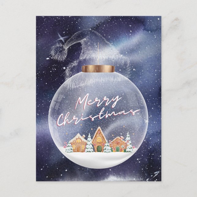 Postal Snowowly Merry Christmas (Anverso)
