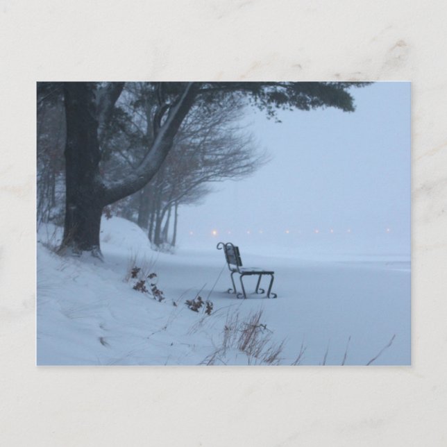 Postal Snowy Bench (Anverso)