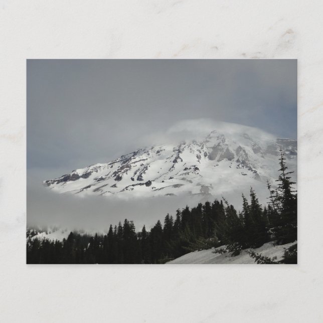 Postal Snowy Mount Rainier (Anverso)