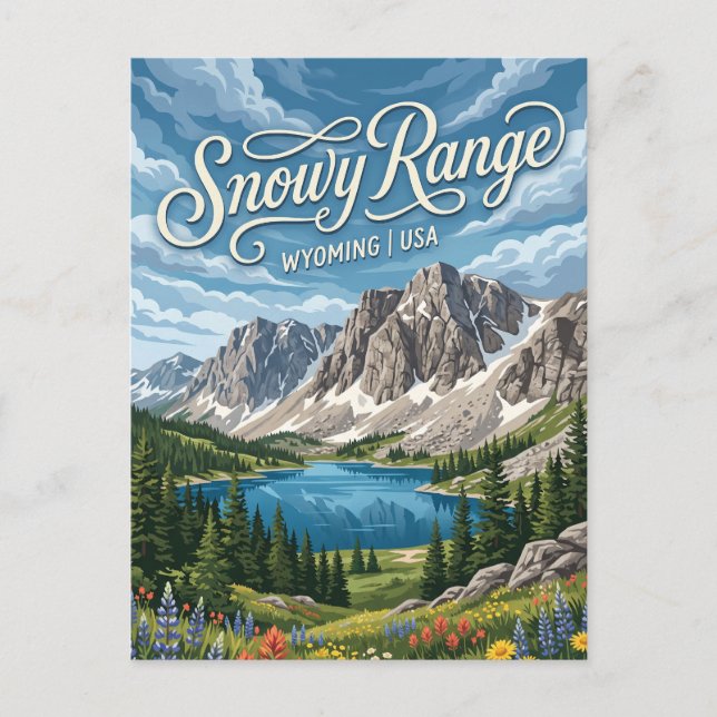 Postal Snowy Range Wyoming (Anverso)