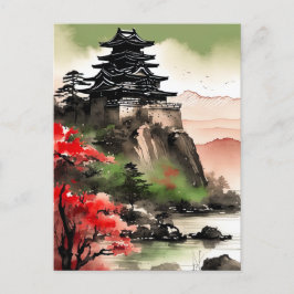 Postal Soberanía en la cima de una colina, majestuosa ciu