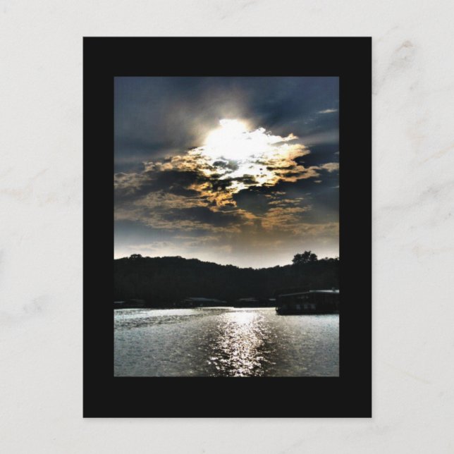 Postal sobre el lago de los Ozarks (Anverso)