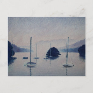 Postal sobre el lago Windermere
