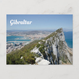 Postal sobre el peñón de Gibraltar