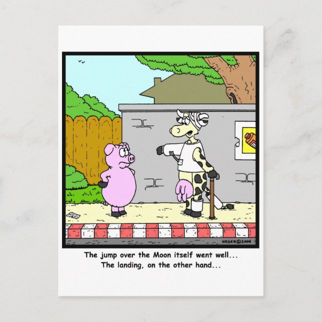 Postal Sobre la luna (Anverso)