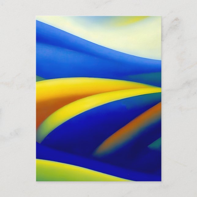 Postal Sobre Las Colinas Azules (Anverso)