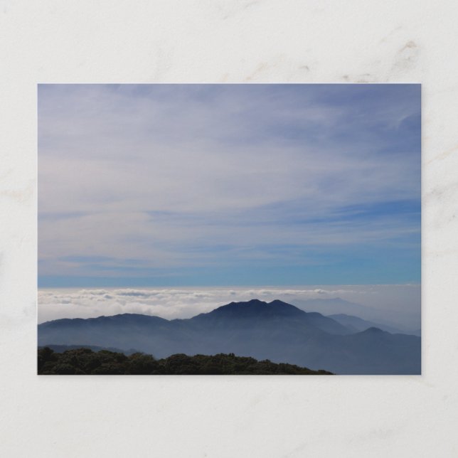 Postal Sobre las montañas (Anverso)