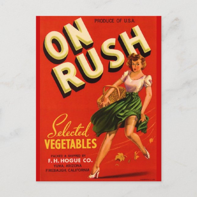 Postal Sobre Rush (Anverso)