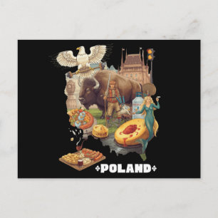 Postal Sobrecarga divertida de estereotipos de Polonia