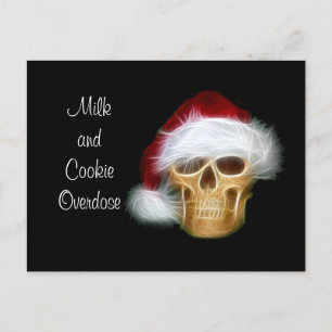 Postal Sobredosis de leche y galletas