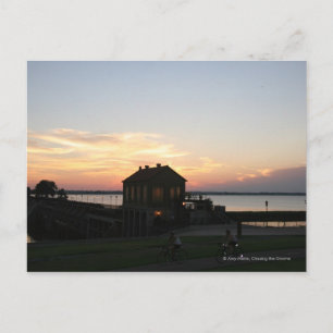 Postal Sobreholador de la puesta del sol