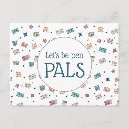 Postal Sobres cortos Seamos maestros de Pen Pals
