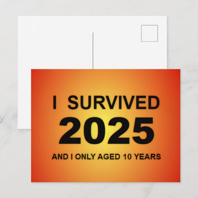 Postal Sobreviví 2025  (Anverso / Reverso)