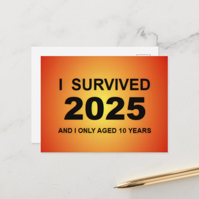 Postal Sobreviví 2025  (Anverso/Reverso In Situ)