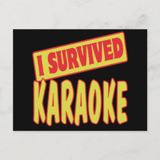 POSTAL SOBREVIVÍ A KARAOKE