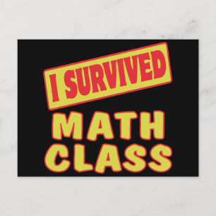 POSTAL SOBREVIVÍ A LA CLASE DE MATEMÁTICAS