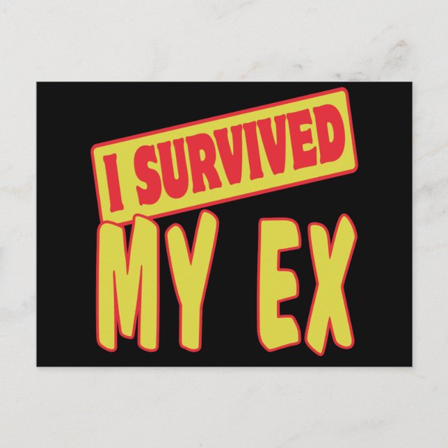 POSTAL SOBREVIVÍ A MI EX (Anverso)