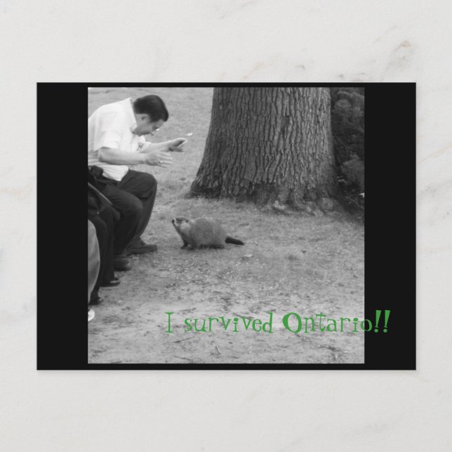Postal ¡Sobreviví a Ontario! (Anverso)