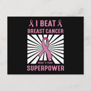 Postal Sobreviví al Cáncer de Seno Orgullo Superpoder