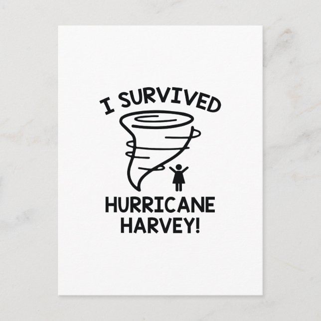 Postal Sobreviví al huracán Harvey (Anverso)