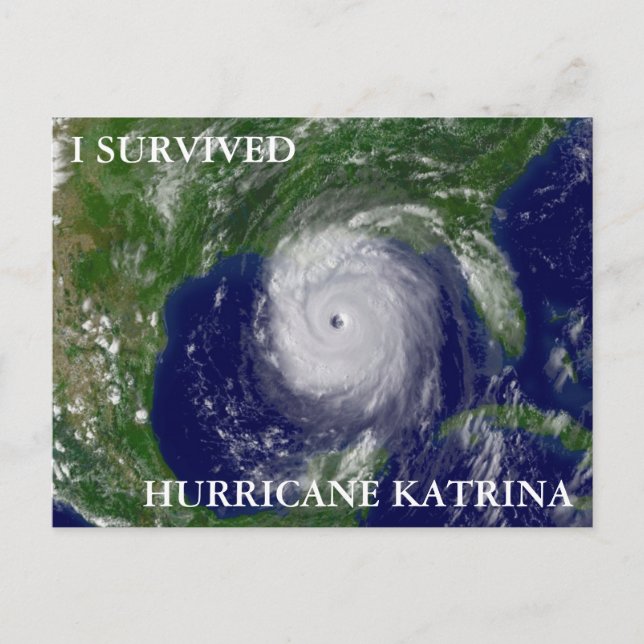 POSTAL SOBREVIVÍ AL HURACÁN KATRINA (Anverso)