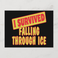 SOBREVIVÍ CAER A TRAVÉS DEL HIELO