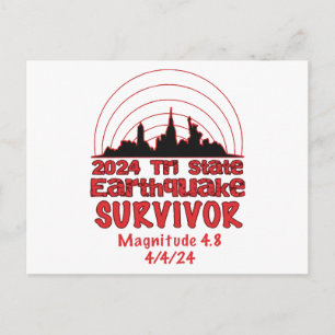 Postal Sobreviví el terremoto de NYC Tri State 2024