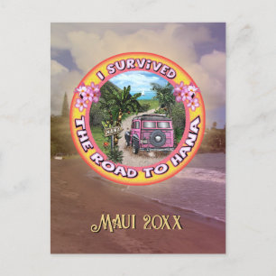Postal Sobreviví la Carretera a Hana (personalizable)