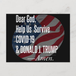Postal Sobreviviendo a Covid-19 y Donald Trump