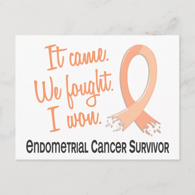Postal Sobreviviente 11 Cáncer endometrial (Anverso)