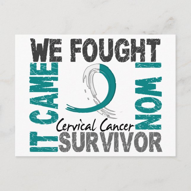 Postal Sobreviviente 5 Cáncer cervical (Anverso)