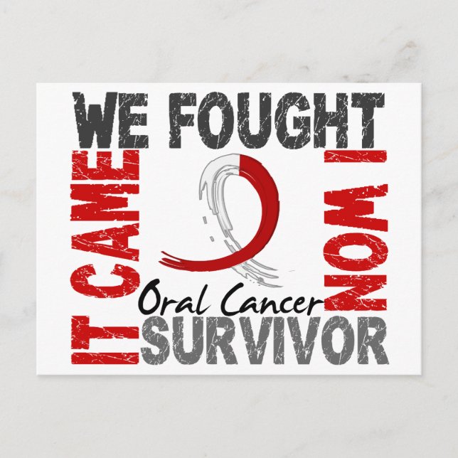 Postal Sobreviviente 5 Cáncer Oral (Anverso)