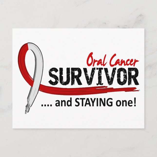 Postal Sobreviviente 8 Cáncer Oral (Anverso)