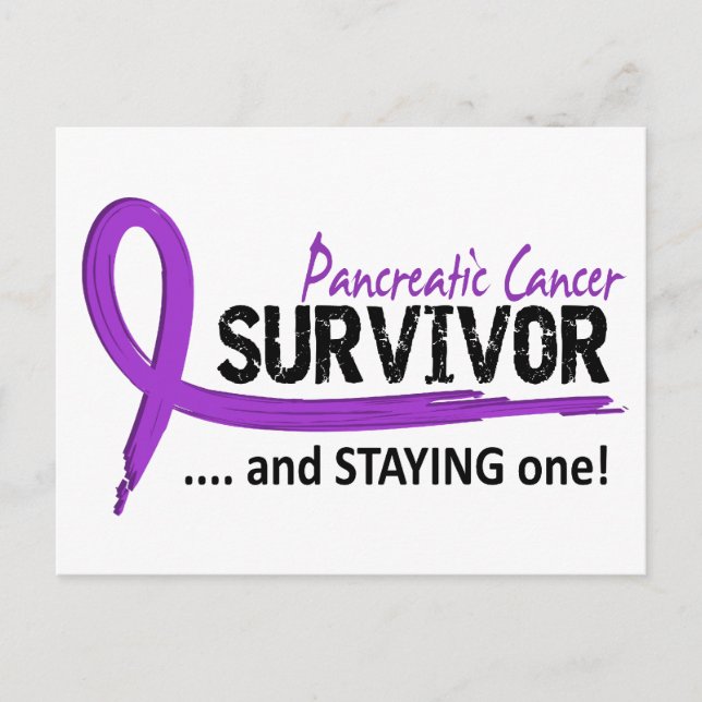 Postal Sobreviviente 8 Cáncer Pancreático (Anverso)