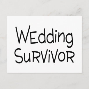 Postal Sobreviviente boda