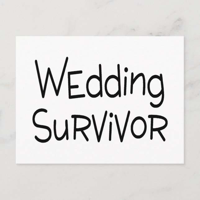 Postal Sobreviviente boda (Anverso)