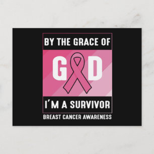 Postal Sobreviviente de cáncer de mama por la gracia de D