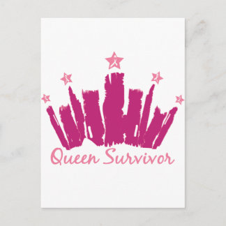 Postal Sobreviviente de cáncer de mama Reina