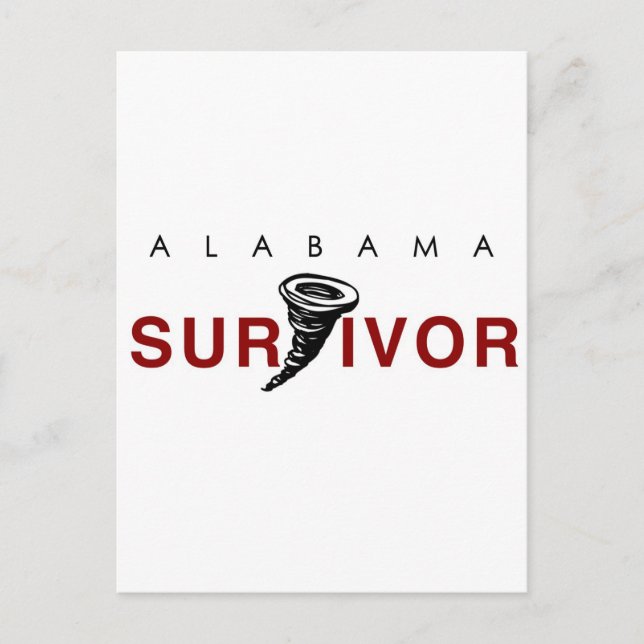 Postal Sobreviviente de Tornado (Anverso)