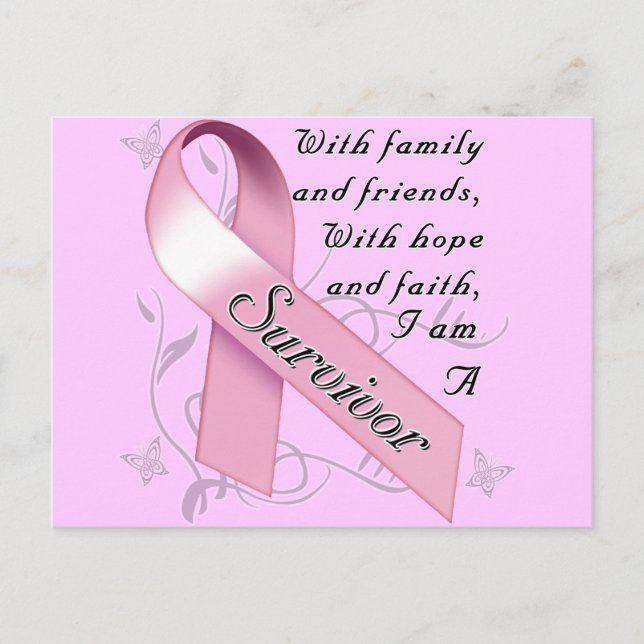 Postal Sobreviviente del cáncer de mama (Anverso)
