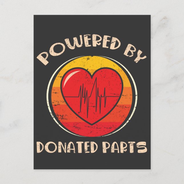 Postal Sobreviviente del órgano de cirugía de trasplante  (Anverso)