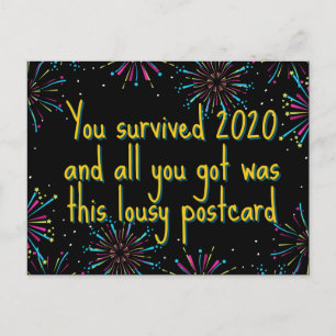 Postal Sobreviviste 2020 Año Nuevo Divertido