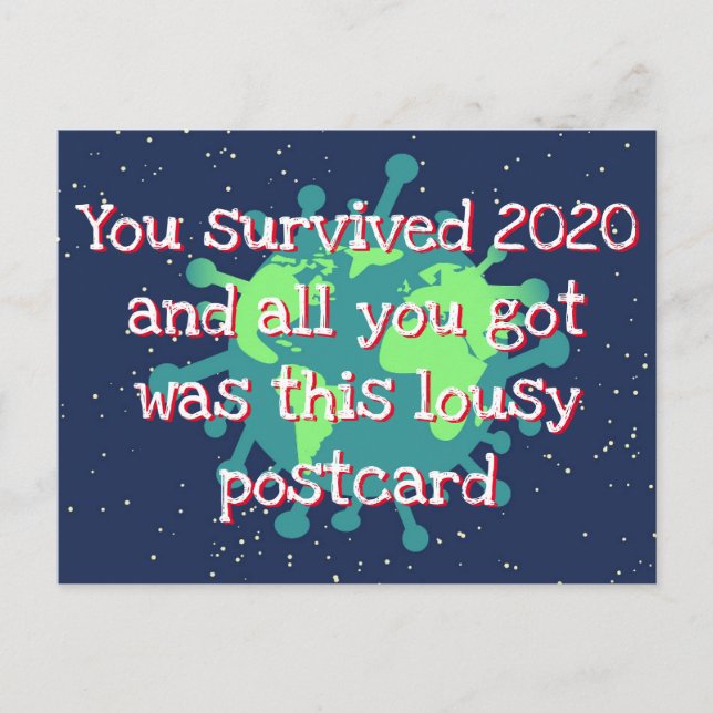 Postal Sobreviviste al año nuevo 2020 (Anverso)