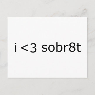 Postal Sobriedad del corazón