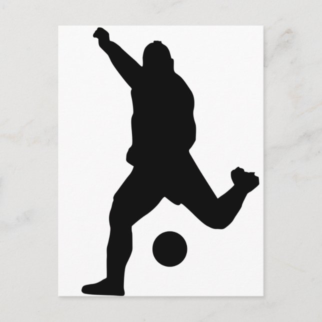 Postal Soccer Kick Silhouette (Anverso)