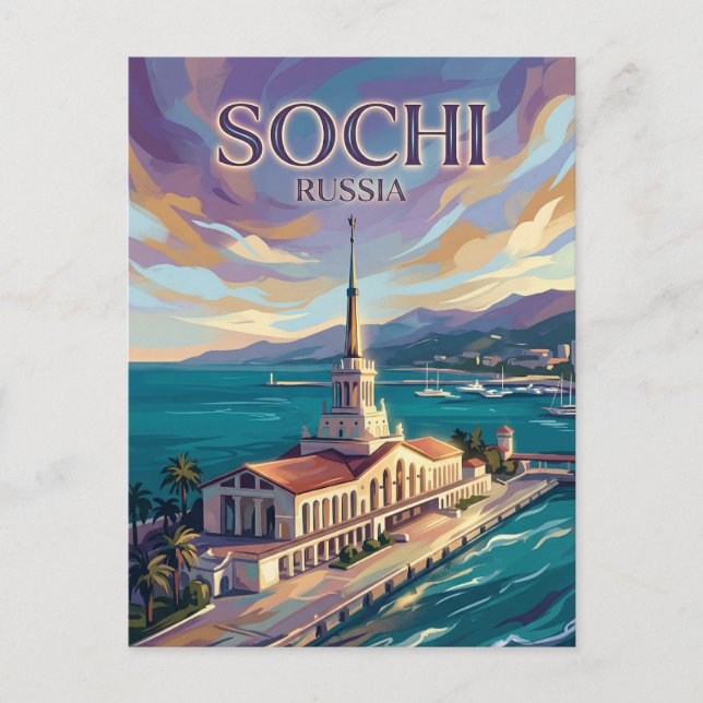 Postal Sochi Rusia (Anverso)
