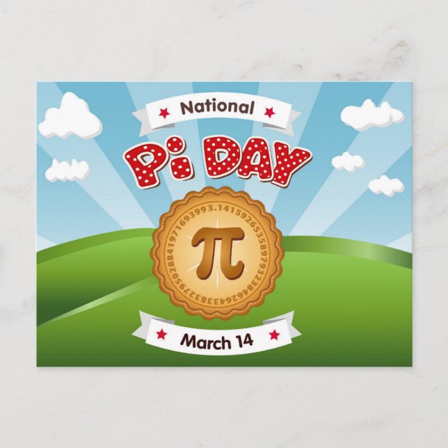 Postal social de Pi Day (Anverso)